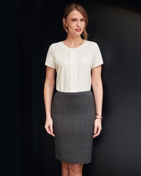 Brook Taverner Numana Straight Skirt (check)