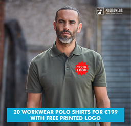 [PRINT_POLO_DEAL] 20 of our Best Workwear Polo Shirts + Free Printed Logo €199