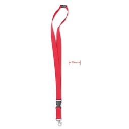 LANY Lanyard with metal hook, detachable buckle and safety breakaway