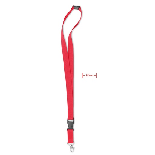LANY Lanyard with metal hook and safety breakaway