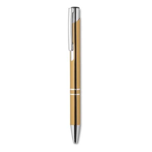 BERN Push button pen in aluminium finish