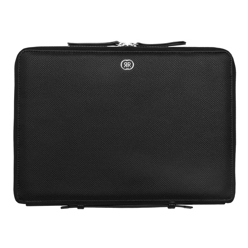 [NTA329A] CERRUTI 1881 Regent Black Zipped A4 Conference Folder