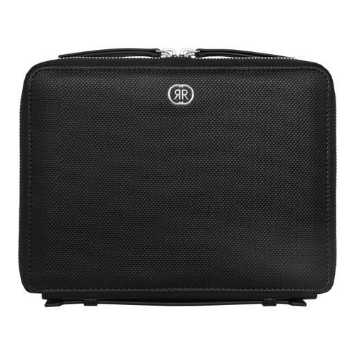 [NTM329A] CERRUTI 1881 Regent Black Zipped A5 Conference Folder
