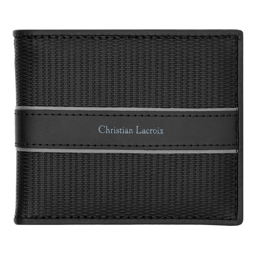 [LEW419A] Christian Lacroix Caprio Black Card Wallet